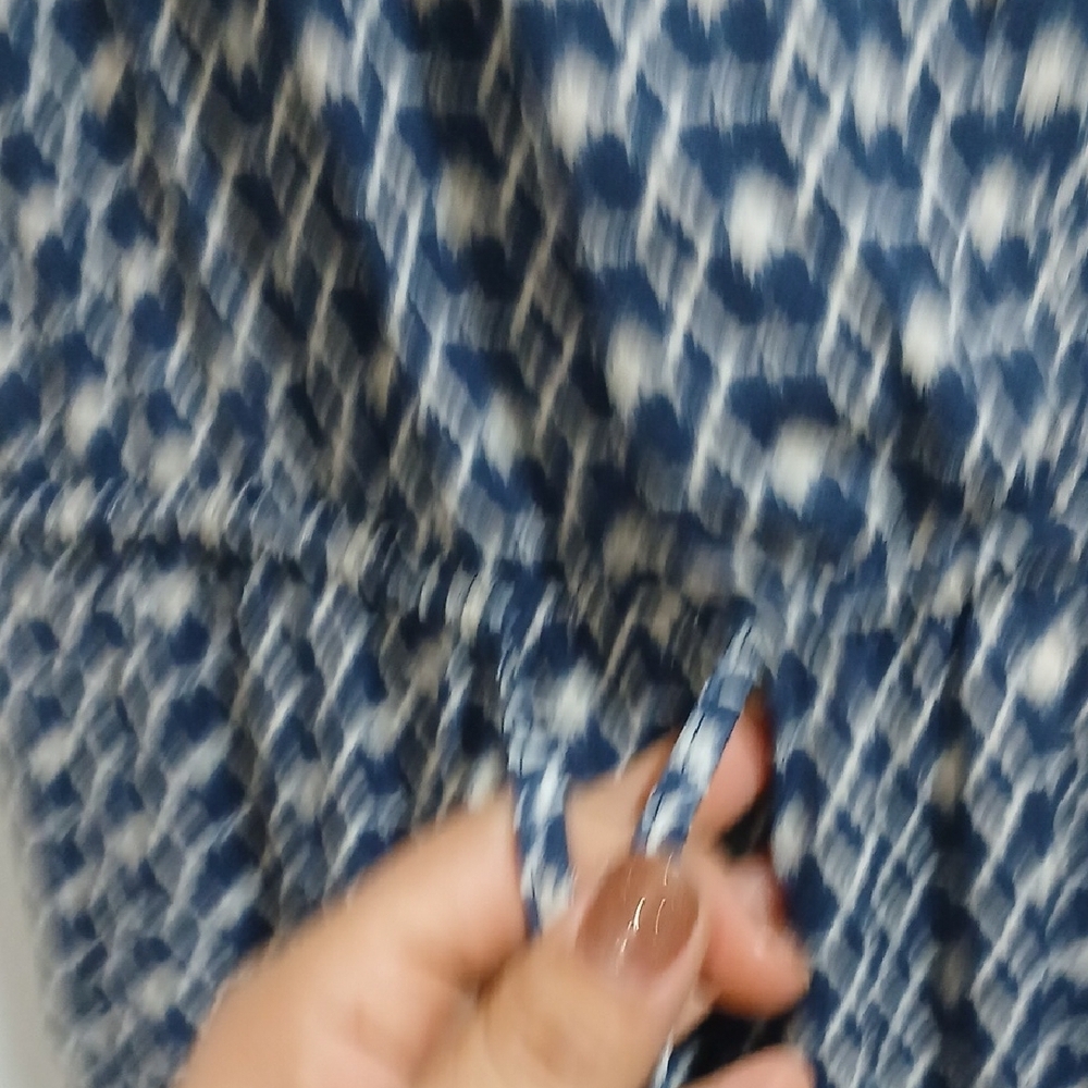Navy and White Patterned Jumpsuit, Gentle Used, Excellent Conditions, Sz Small - Picture 4 of 8